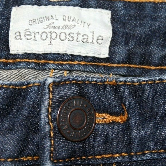 Aeropostale Bayla Skinny 5/6 Cut Off Jean Shorts - Picture 4 of 11